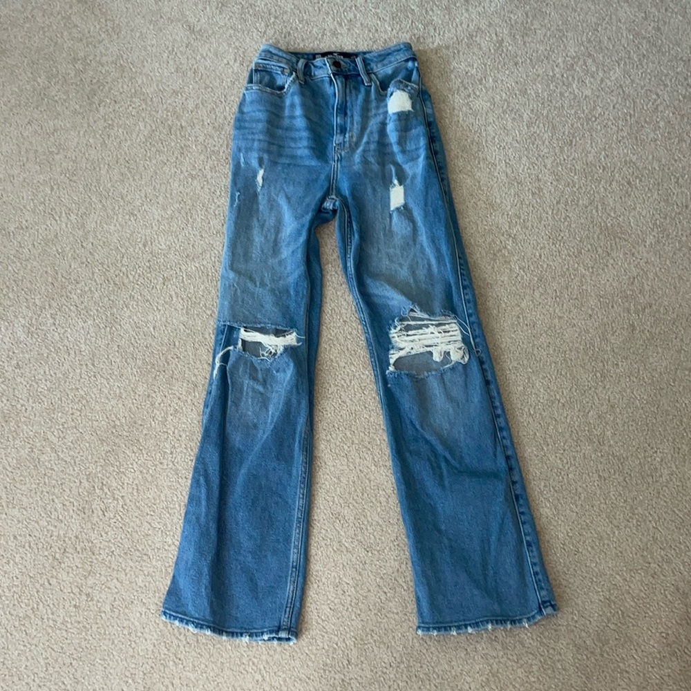 Hollister ultra high rise dad jean, Hollister vintage stretch